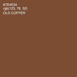 #7B4E34 - Old Copper Color Image